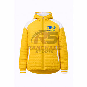 Chaqueta acolchada personalizada para fraternidad griega, chaqueta acolchada de invierno con logotipo bordado, fabricante de ropa griega al por mayor OEM - Product Image 1