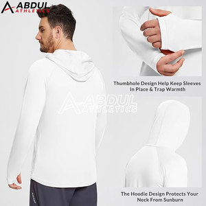 Sudaderas con capucha para hombre, ligeras, de tela transpirable, perfectas para levantamiento de pesas, correr y entrenar. - Product Image 4