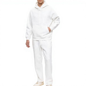 High Quality Custom Logo Casual Solid Hooded Men's Tracksuits Breathable Eco-Friendly Winter Wear Best Selling sweat suit <b>sets</b> - Product Image 4