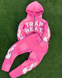 Custom Bulk Men Sweatsuit Graphic Hoodie <b>Pants</b> Manufacturer Pakistan - Product Image 3