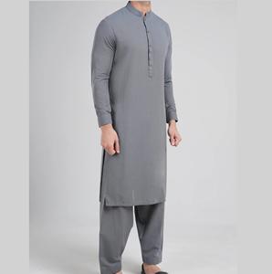Robe pakistanaise Shalwar Kameez en gros, fabriquée en usine, 100% coton, tenue culturelle pakistanaise musulmane pour homme, ensemble de 2 pièces - Product Image 3
