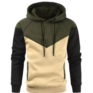 Solid Color Men's Winter Hoodie Fleece Warm Eco-Friendly Polyester/Cotton Loose Breathable Street Casual 350g - Product Image 6