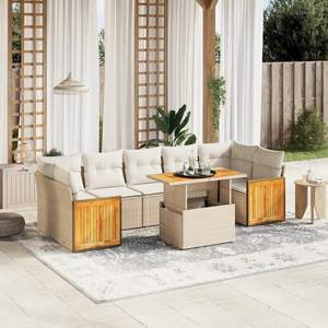 Ensemble de canapés de jardin beige - Product Image 1