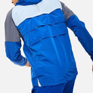 Custom Breathable Mesh Lining Zip-Up Casual Streetwear Hoodie Short Sportswear 2-Piece Windbreaker Shorts Jacket Tracksuit for - Product Image 5