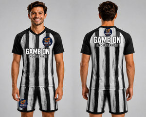 High Quality Classic Sportswear Club Men's Team <b>Soccer</b> Uniform Retro Adult <b>Soccer</b> Jersey 100% Polyester Lightweight - Product Image 1