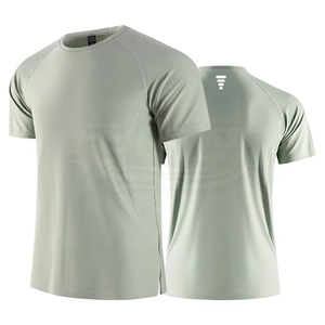 T-shirt d'entraînement décontracté à manches courtes pour hommes, en coton respirant et à séchage rapide, de haute qualité, neuf, vente en gros - Product Image 1