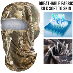 Masque facial pour la randonnée, la chasse en plein air, la pêche, le cyclisme, la course à pied, la protection solaire, 100% polyester, respirant, imperméable, anti-poussière, résistant au vent - Product Image 4