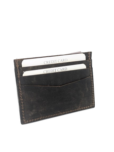 Brown Vintage Leather <b>Card</b> <b>Holder</b> <b>Wallet</b> Slim Minimalist <b>Wallet</b> <b>for</b> Men Manufacturer India at wholesale price - Product Image 2