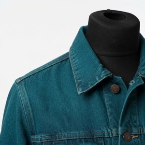 Chaqueta Vaquera Clásica de Invierno para Hombre, 100% Algodón, Cuello Alto, Logotipo Frontal, Estilo Urbano y Moderno - Product Image 6