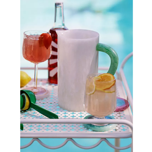 Customised Capacity Resin Water Jug With <b>Green</b> Handle For Party Event Juice Shake Drinkware Server Jug In Wholesale - Product Image 1