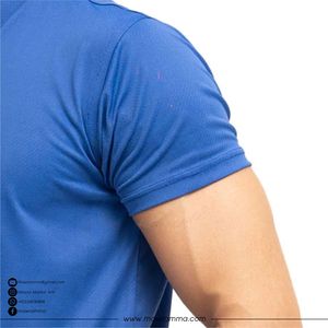 เสื้อยืดสั่งทำโลโก้ขายส่ง บริการ OEM คุณภาพสูง ผ้าฝ้าย 100% เสื้อยืดติดกระดุมด้านหน้า สำหรับทุกเพศ - Product Image 4