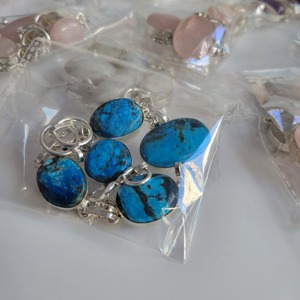 Beautiful Natural Gemstone Multiple Shapes Chain Link <b>Bracelet</b> <b>Adjustable</b> Trendy Women crystal alloy fashion jewelry <b>bracelets</b> - Product Image 2