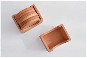 Posavasos para Taza de Té, Ecológico, de Alta Calidad, Redondo, de Madera, de Lujo, 350 mm de Diámetro, MN Exports MNE-234 - Product Image 6