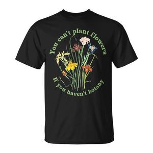 Camiseta Unisex de Manga Corta con Cuello Redondo, Impresión Digital, Diseño de Botánica y Flores, Promocional para Adultos - Product Image 1