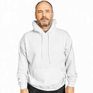 Men's <b>Navy</b> Blue Hoodie Pullover <b>Sweatshirt</b> Casual Regular Fit Solid Color Long Sleeve Top - Product Image 4