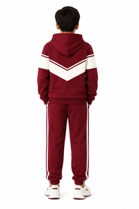 Conjunto deportivo para niños, chándal con capucha para niños, ropa deportiva infantil, conjunto coordinado para niños, chándal escolar, conjunto con sudadera con cremallera para niños, pantalones deportivos para niños - Product Image 3