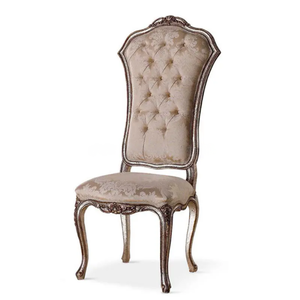 Juego de Comedor Redondo de Madera de Caoba de Estilo Europeo Antiguo de Lujo con Cubierta de Vidrio, Muebles de Comedor de Lujo para Interiores de Villas y Hoteles - Product Image 6