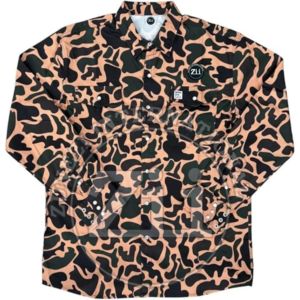 เสื้อเชิ้ตเชื่อมโลหะสำหรับผู้ชาย ป้องกันระดับ FR กันน้ำ ระบายอากาศได้ดี ผ้าฝ้าย 100% ทนไฟ ตะเข็บเชื่อมอย่างดี ลายเสือดาว - Product Image 2