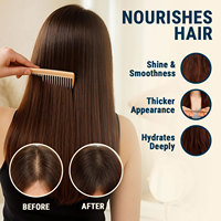 Huile de croissance des cheveux naturelle 4 en 1, huile essentielle pour les soins des cheveux Batana, favorisant la croissance, améliorant la brillance, développant des cheveux sains