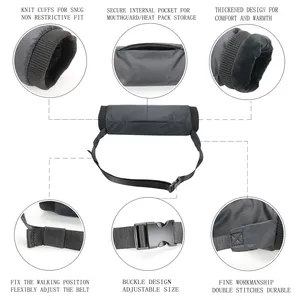 Chauffe-mains portable réutilisable en polyester pour le football américain, coque résistante aux intempéries, sangle réglable détachable sécurisée - Product Image 3