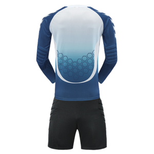 Conjunto de camiseta protectora sin tirantes con cuello en V, transpirable, con estampado de portero de fútbol unisex, camiseta de portero de manga larga - Product Image 2