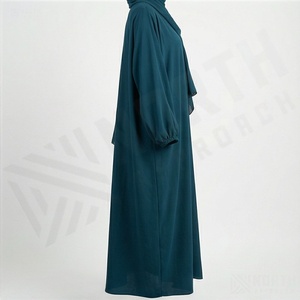 Colección de Ropa Islámica Moderna para Mujer, Abaya Musulmana de Alta Calidad al por Mayor, Color Personalizado, Hecha de Algodón Puro, Túnica Modesta - Product Image 3