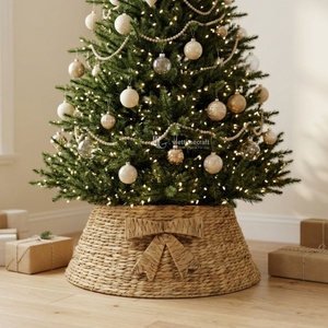 Falda para Árbol de Navidad de Jacinto de Agua, Ecológica, Tamaño Personalizado, Decoración Moderna para el Hogar, Diseño Multifuncional, Hecho en Hanói - Product Image 4