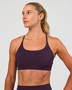 Soutien-gorge de sport sans couture pour femme, couleur unie, col ras du cou, dos nageur, maintien moyen, en Spandex et Polyester, idéal pour l'entraînement - Product Image 1