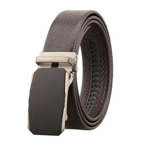 Ceinture automatique pour homme en cuir véritable avec logo personnalisé OEM d'usine – Ceinture de luxe de haute qualité pour affaires - Product Image 6