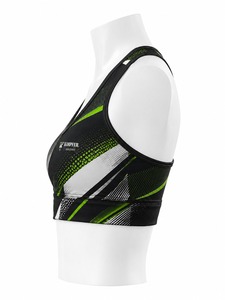 Soutien-gorge de sport écologique pour femme, sur mesure, service OEM, respirant, dernier design, tissu doux de haute qualité, compression - Product Image 2