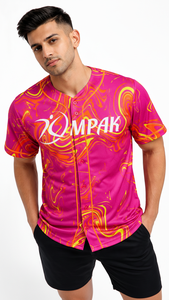 Camiseta de Béisbol Deportiva Moderna y Transpirable con Manga Corta, Tejido Sublimado, Adecuada para Equipos de Entrenamiento y Uso Diario - Product Image 2
