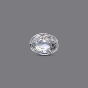 Natural White Zircon Loose Gemstone 4.4 Carat for Fine Jewelry - Product Image 1