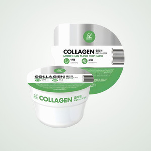 มาส์กหน้าคอลลาเจน Lindsay Korean K-Beauty Modeling Mask Cup Pack Collagen 28 กรัม ผลิตในเกาหลี สำหรับผิวหน้าและผิวกาย - Product Image 1