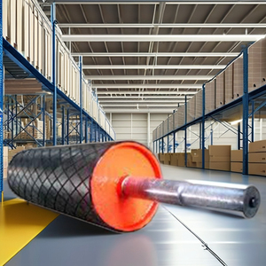 Rouleau de convoyeur en caoutchouc imperméable robuste avec roulements scellés pour l'exploitation minière et la manutention de matériaux en vrac - Product Image 5