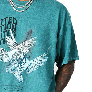 เสื้อยืดโอเวอร์ไซส์ผู้ชาย เสื้อผ้าผู้ชาย ทรงหลวม พิมพ์ลายกราฟิก เสื้อยืดสตรีทแวร์สั่งทำ เสื้อยืดผ้าคอตตอนหนาน้ำหนักมากสำหรับผู้ชาย เสื้อยืดโอเวอร์ไซส์ผู้ชาย - Product Image 6