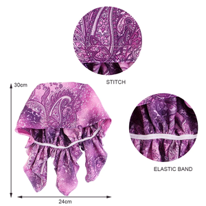 Turban pré-noué en satin pour femme, nouveau motif cachemire, bandeau musulman, foulard doux et souple, bonnet chimio, bandeau pour la tête, bandana - Product Image 6