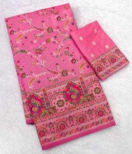 Traditional Indian Designer RN Pashmina Silk Weaving <b>Saree</b> Thread Woven Pallu <b>Saree</b> <b>Blouse</b> Fancy Stylish Quick Dry Women's New - Product Image 3