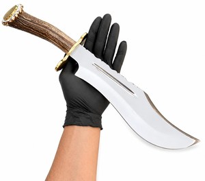 Cuchillo utilitario Drop Point con hoja de acero de Damasco y mango de madera, para supervivencia al aire libre, hoja recta, DIY, OEM - Product Image 1