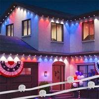Lumière LED intelligente permanente pour l'extérieur, Noël, Wifi, RGB, lumière de gouttière, IP67, parc à thème, lumière ponctuelle à pixels