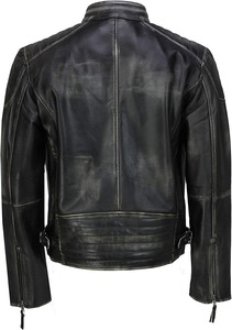 Chaqueta de Cuero para Hombre Diseñada con Costuras Resistentes y Rendimiento Duradero - Product Image 2