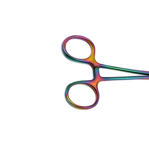 Prix Compétitif Pinces Hémostatiques Multicolores Arc-en-ciel Anti-Moustiques 5" (12,7 cm) à Pointe Fine Courbée en Acier Inoxydable Instruments Chirurgicaux - Product Image 4