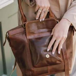 Bolso de hombro de cuero genuino de lujo para mujer, bolso cruzado vintage de diseñador a un precio asequible por proveedor. - Product Image 5