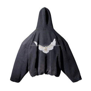 Sudaderas con Capucha Extra Grandes Unisex de Alta Calidad para Invierno, con Impresión Digital Sólida y Logotipo Personalizado, de Algodón/Poliéster, Transpirables y de Secado Rápido para Hombre y Mujer - Product Image 1