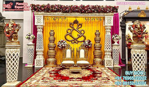 Grand événement accessoires de décoration pour mariage tamilien accessoires de décoration indiens pour les étapes de mariage accessoires de scène de mariage tamilien - Product Image 2