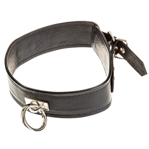 Gargantilla Minimalista de Cuero PU Negro con Forma de Corona, Cadena de Eslabones, Anillo Plateado y Tachuelas, Accesorio de Moda Unisex para Fiestas - Product Image 5