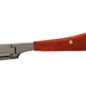 Rasoir de sécurité droit pour hommes, de haute qualité, écologique, avec manche en bois, personnalisé, doré, à lame unique, pour la coupe de cheveux - Product Image 6