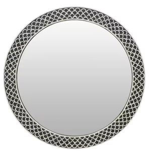 Bone Inlay <b>Mirror</b> Frame Stylish Hand <b>Crafted</b> Bone & Mother of Pearl Inlay <b>Mirror</b> Frame - Product Image 5