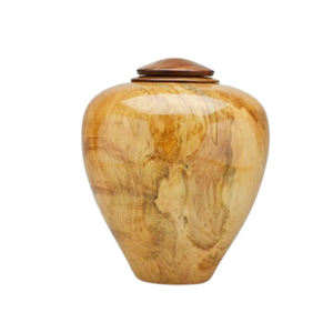 Urna Conmemorativa de Madera para Cenizas, con Acabado Natural Artístico y Artesanía Superior - Product Image 1