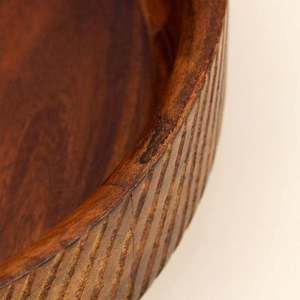Bol artisanal en bois d'acacia réutilisable pour une vie durable, salade, collation et repas éco-responsables - Inde - Product Image 6