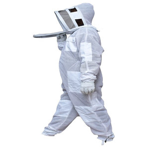 Pink Beekeeper White Nylon High Quality Beekeeper Protective <b>Suit</b> with Veil Full Body Coverage Casual Workwear Four Seasons Use - Product Image 6